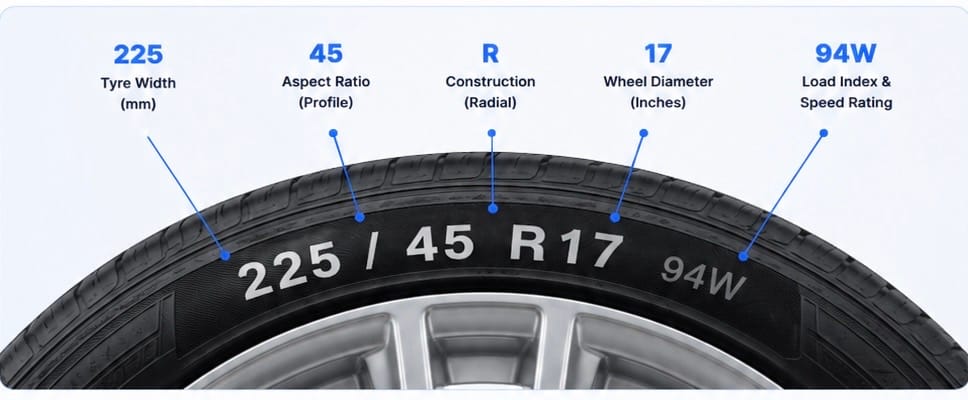How to read tyre size