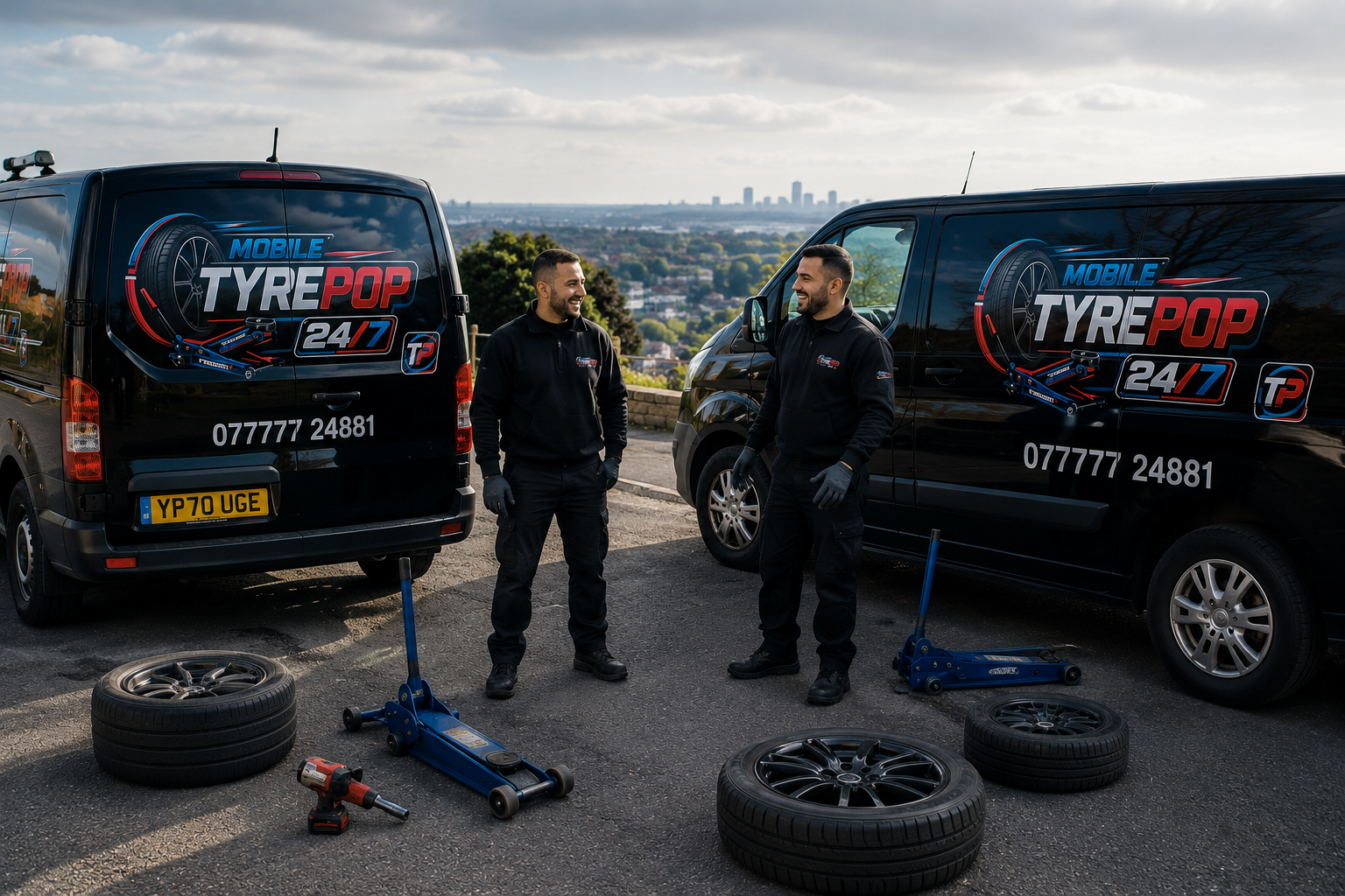 Mobile TyrePop job